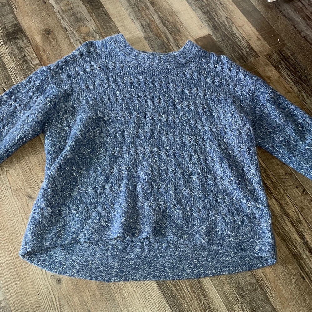 blue sweater